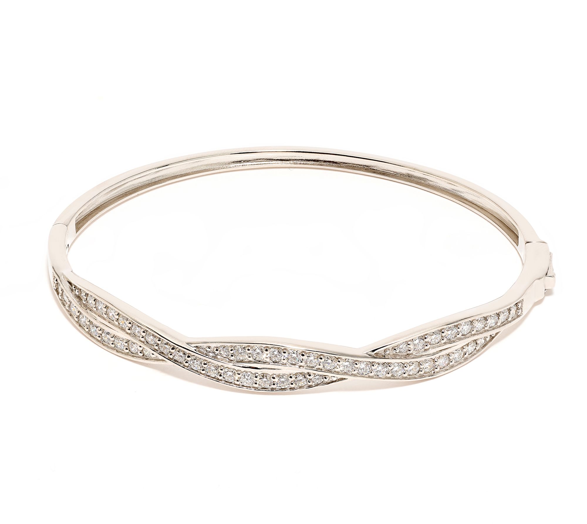 XO TACORI Lab Grown Diamond 1.92 cttw Twisted Bangle, 14K