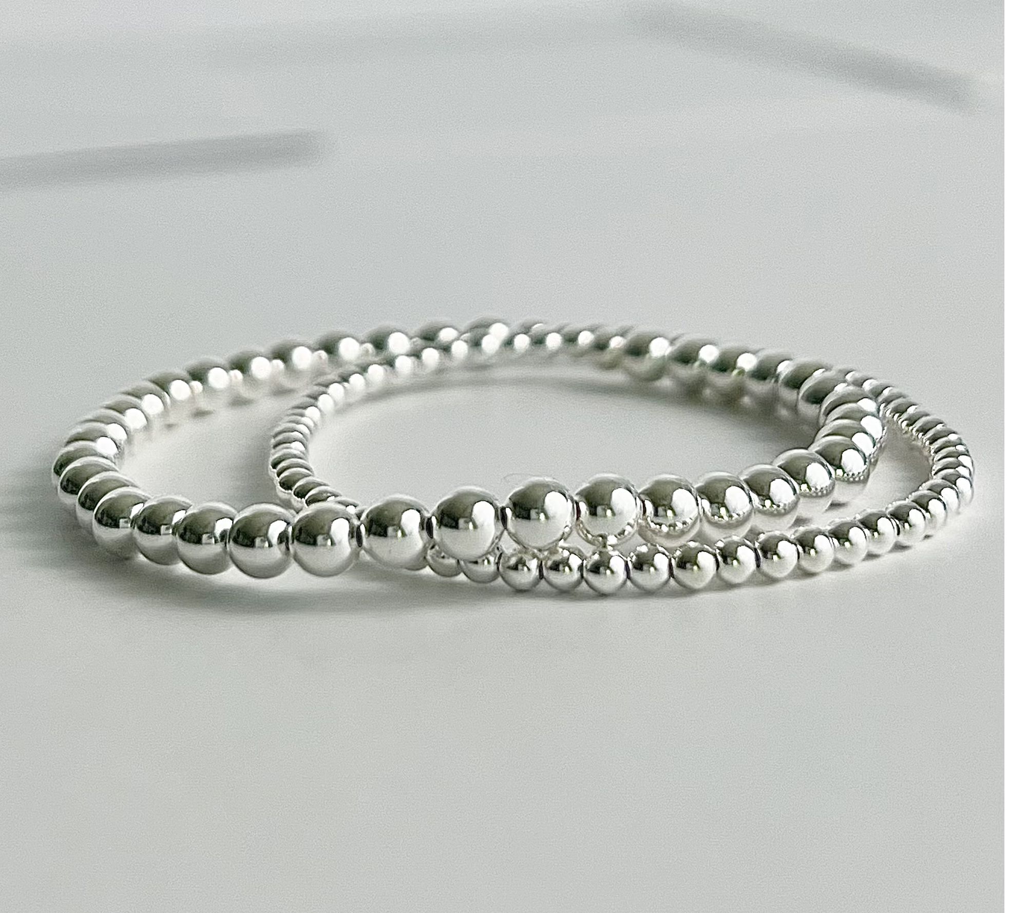MaeMarie Wraps Silver Lining Duo Slip On Bracelet, Sterling