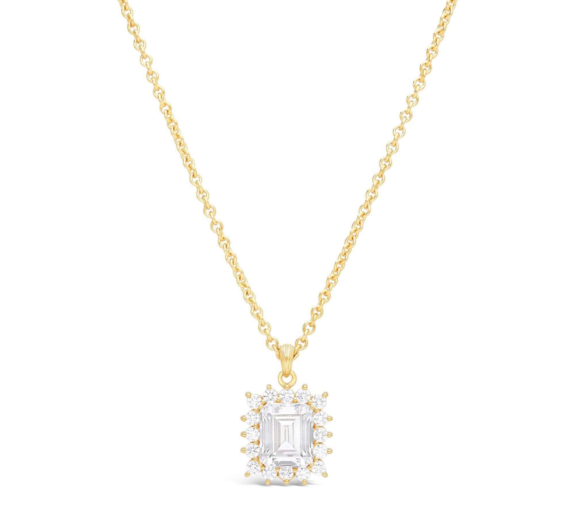 Ariva Sterling 18K Gold Clad Diamonique VivienNecklace