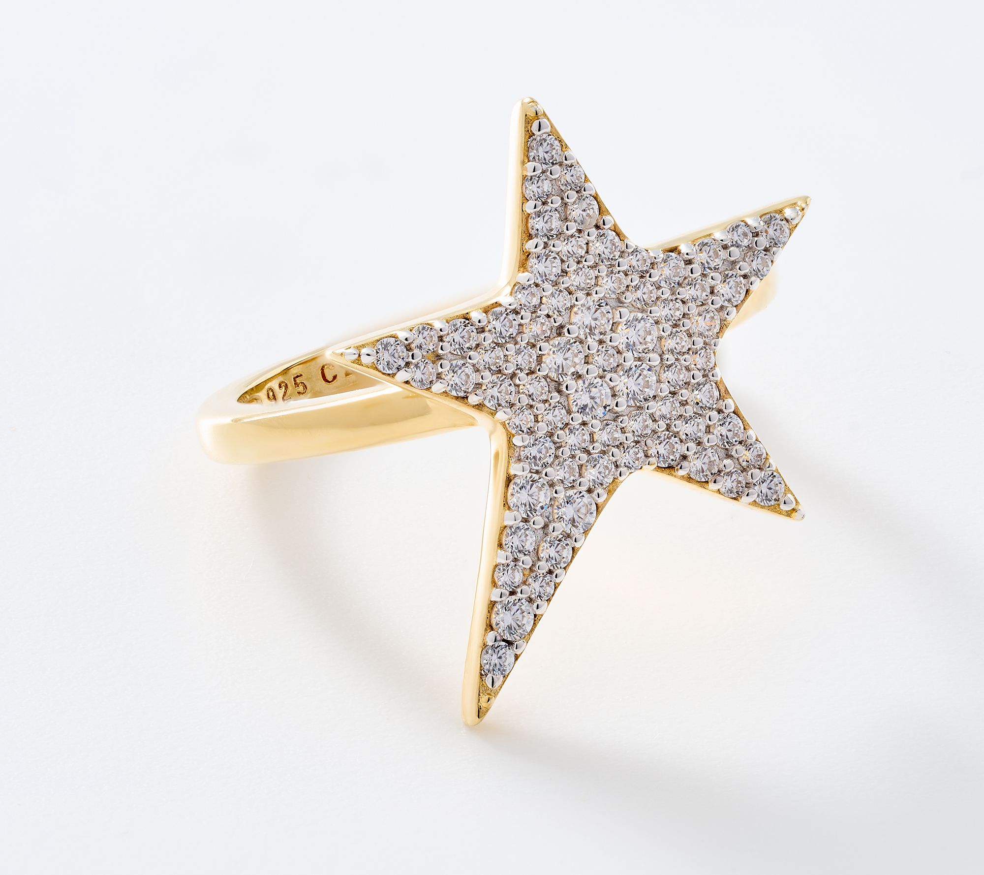 Diamonique x Jennifer Miller Shooting Star Ring, Sterling Silver