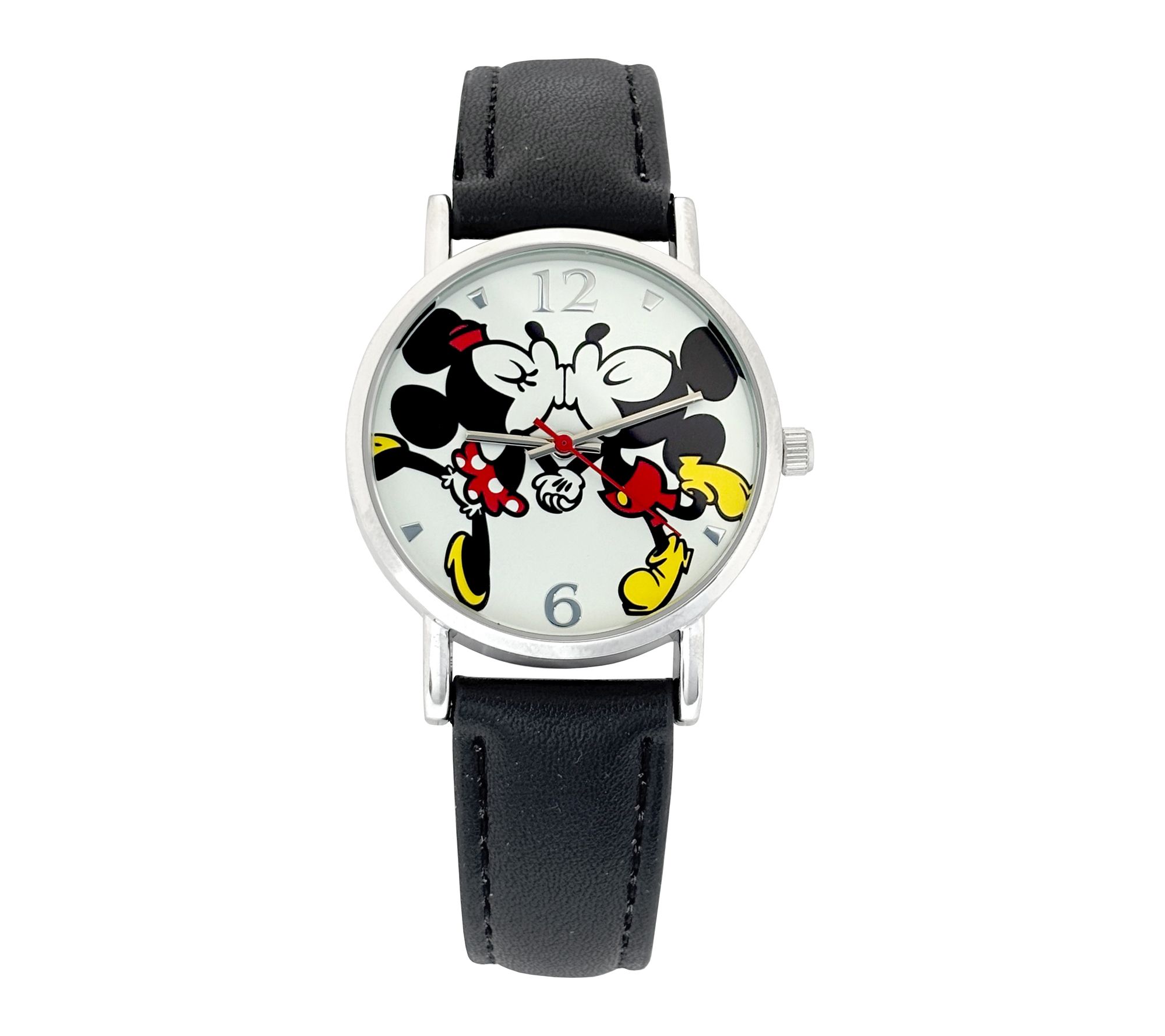 Disney Mickey Mouse Analog Adult Watch Black Strap