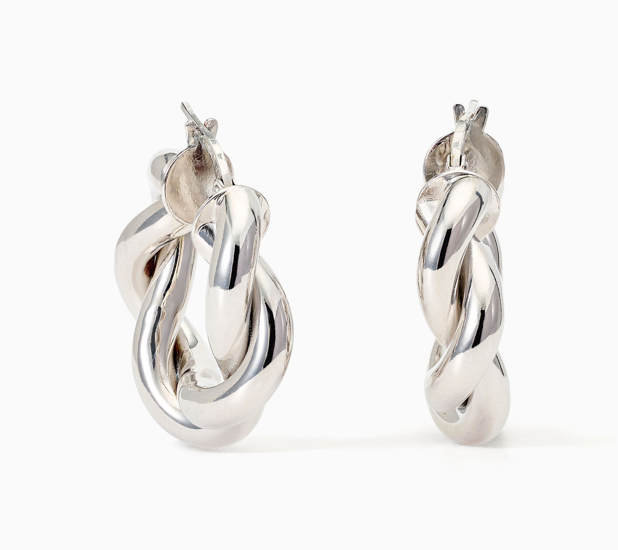 "As Is" David Markstein Bronze 1" Bold Double Wrapped Hoop Earrings