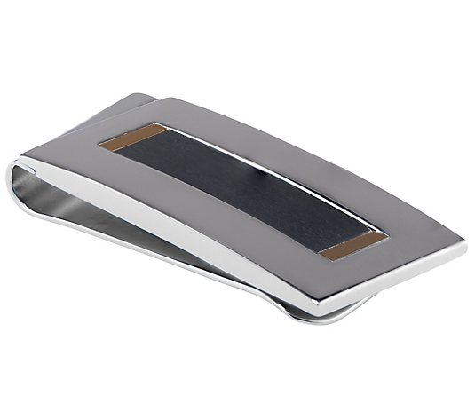 James Michael Men's Polished Stainless Steel Money Clip