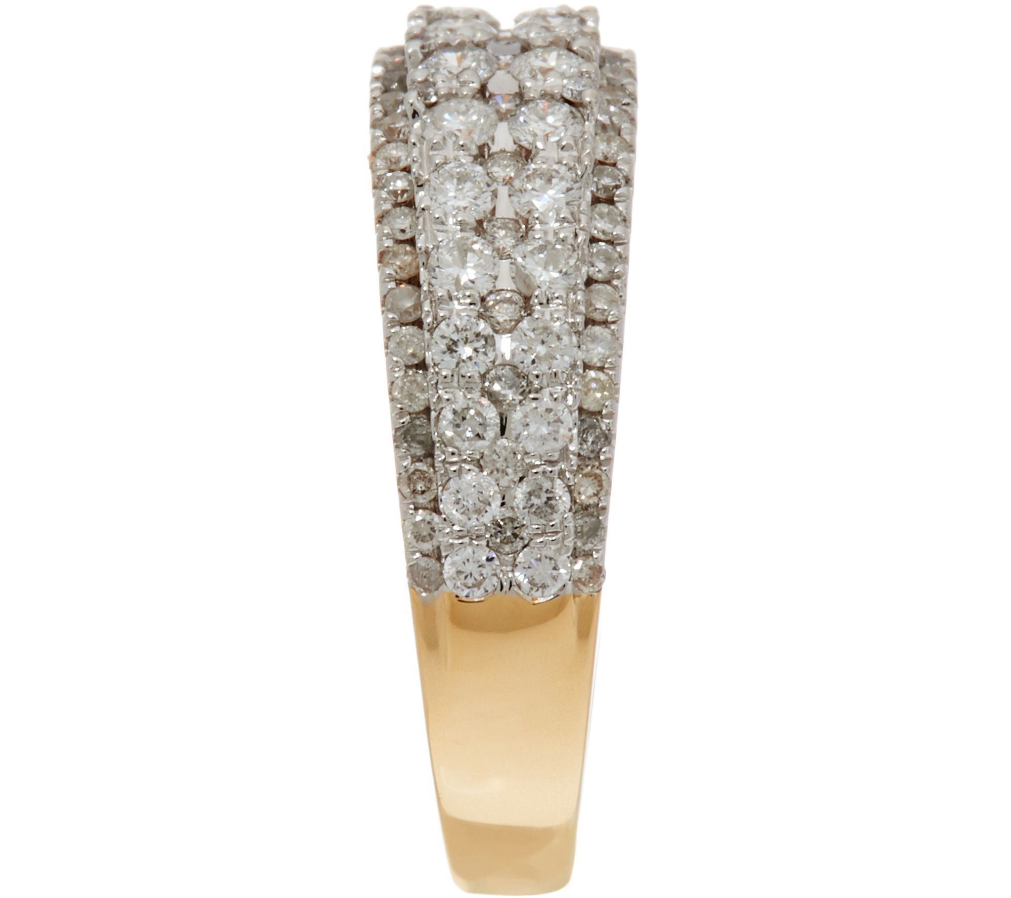White Diamond 1.00 cttw or 2.00 cttw Band Ring, 14K Gold by Affinity ...