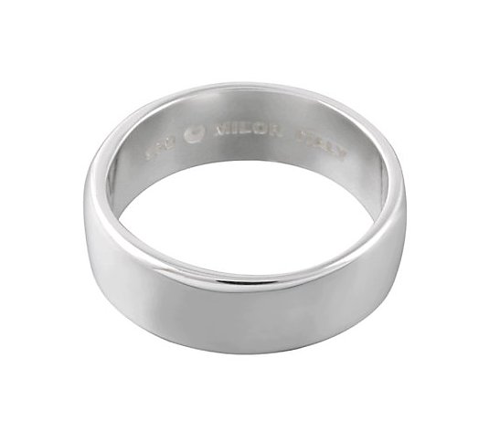 Ultrafine Silver 7mm Polished Silk Fit WeddingBand Ring