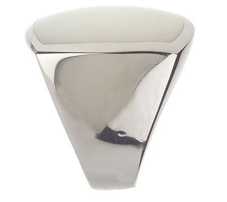 Steel by Design Choice of Bold Square Gemstone Rings - QVC.com