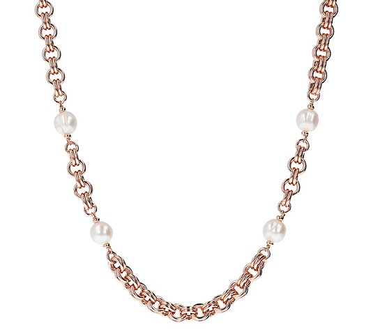 Honora Cultured Pearl Double Link 24" Necklace