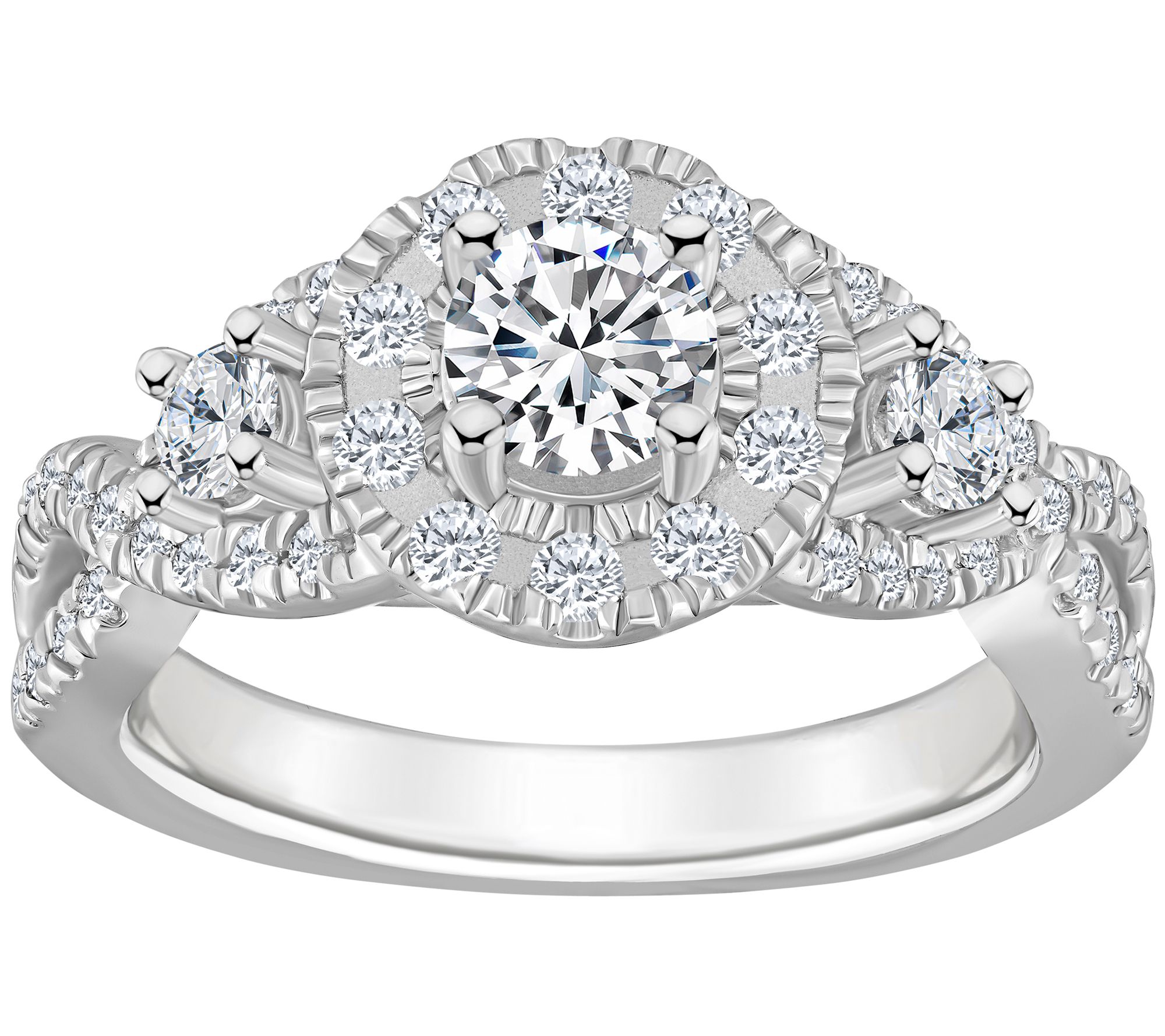 Affinity 1.25 cttw Diamond Engagement Ri ng, 14K Gold