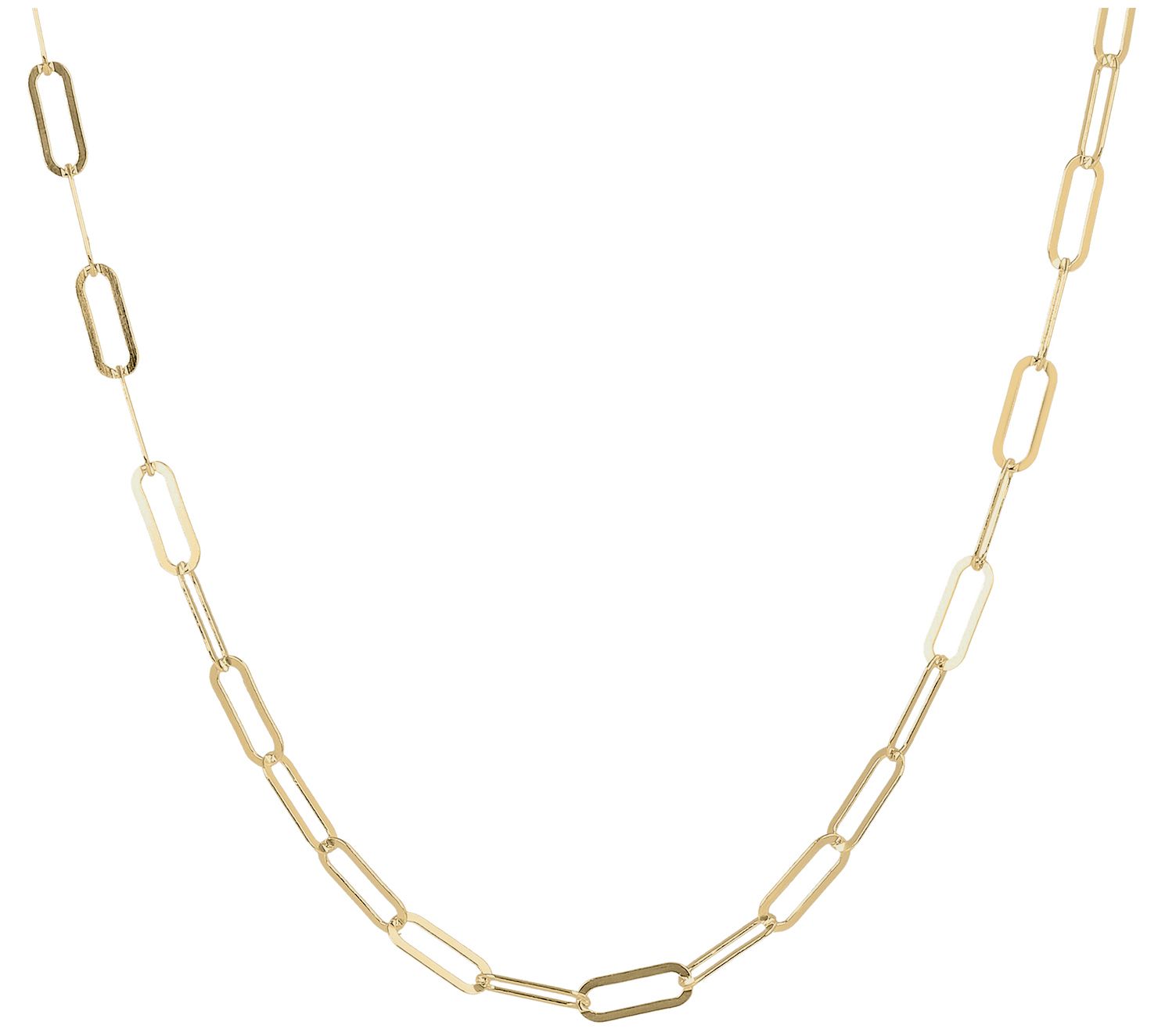 UltraFine Silver 20" Flat Paperclip Link Neckla ce, 4.0g
