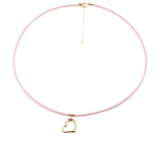 Alkeme Open To Love 14K Gold & Leather Necklace