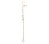 Goddaughters 14K Gold Clad Cultured Pearl Dangle Earrings, 2 of 2