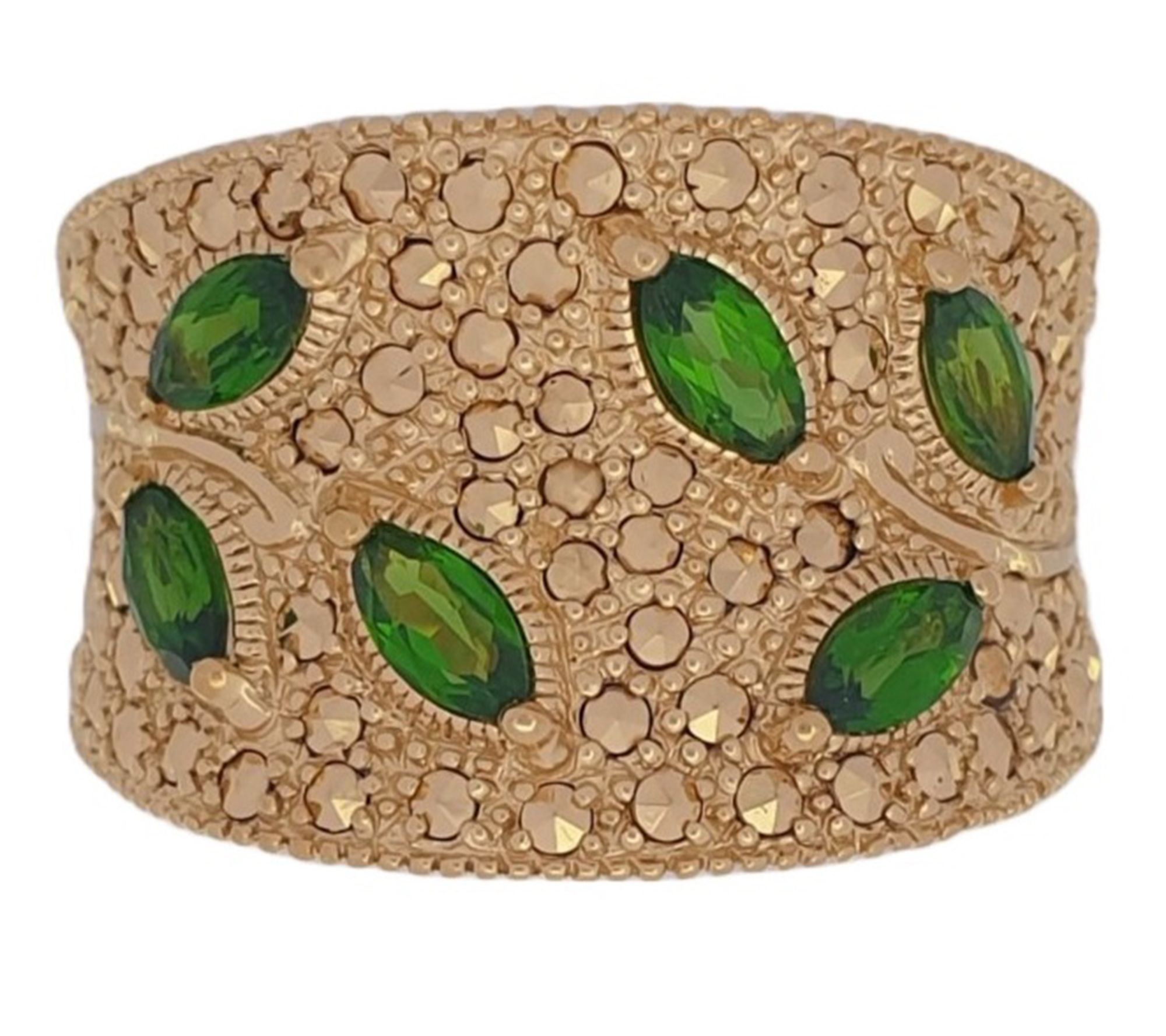 Dallas Prince Designs Sterling Marcasite & Diopide Ring
