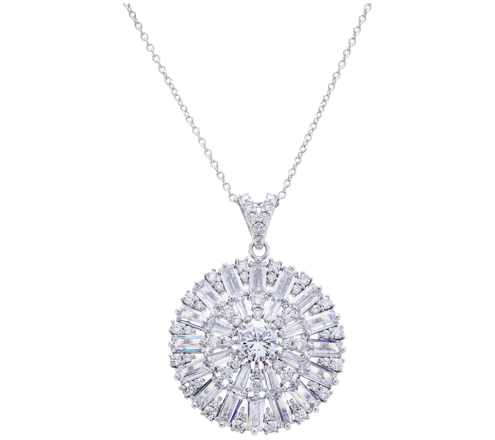 Qvc on sale diamonique pendants