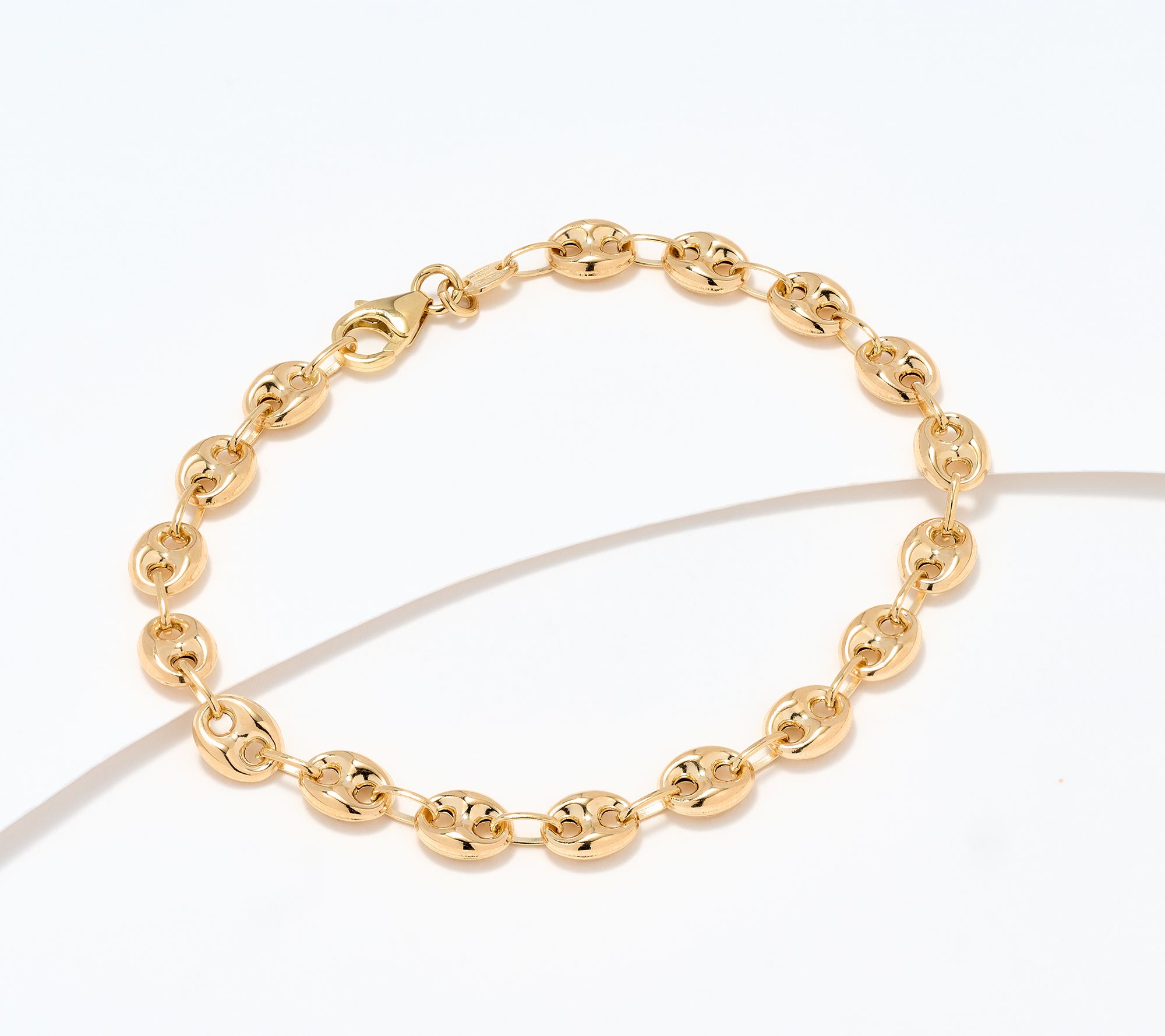 "As Is" David Markstein 14K Gold Marine Link Bracelet, 5.1g