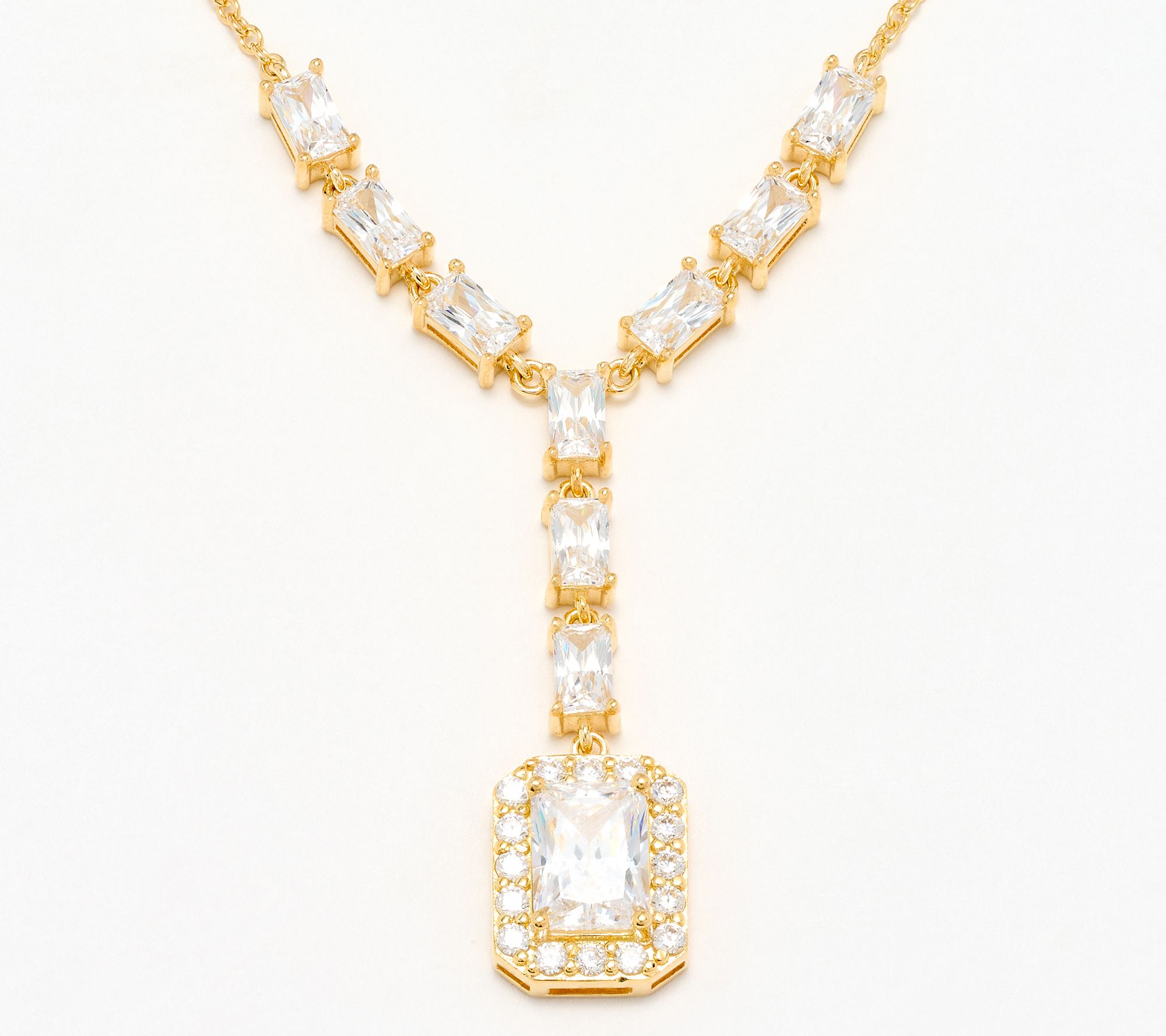 Diamonique x Kathy Levine Luminosa Necklace, Sterling Silver