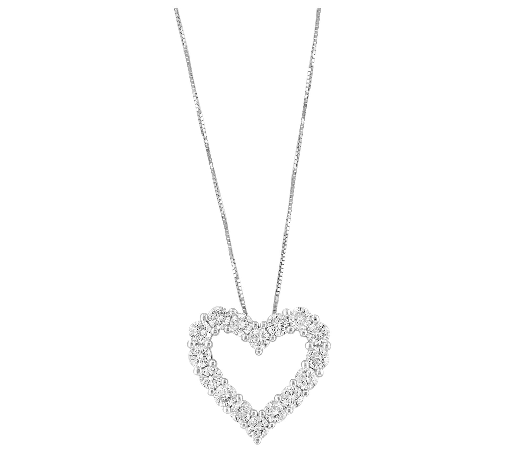 Effy Lab Grown Diamond Heart Pendant w/ Chain,4K Gold