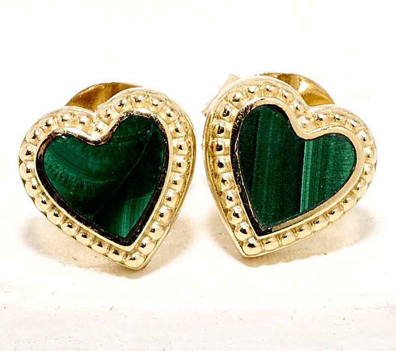  Karma & Luck Kalli Collection Heart Stud Earrings