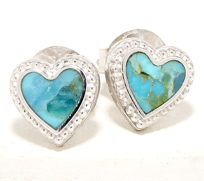 Karma & Luck Kalli Collection Heart Stud Earrings