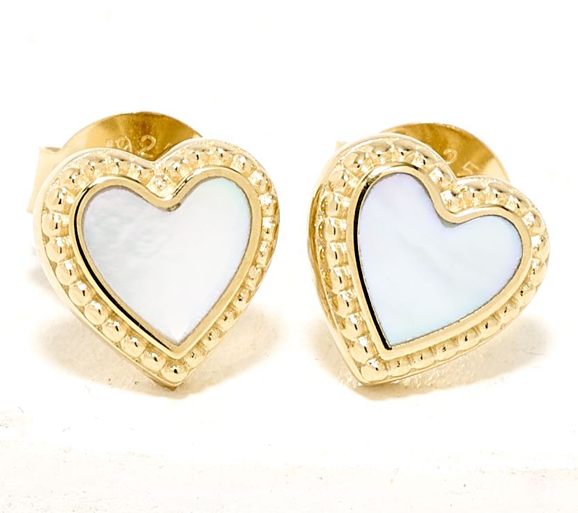 Karma & Luck Kalli Collection Heart Stud Earrings
