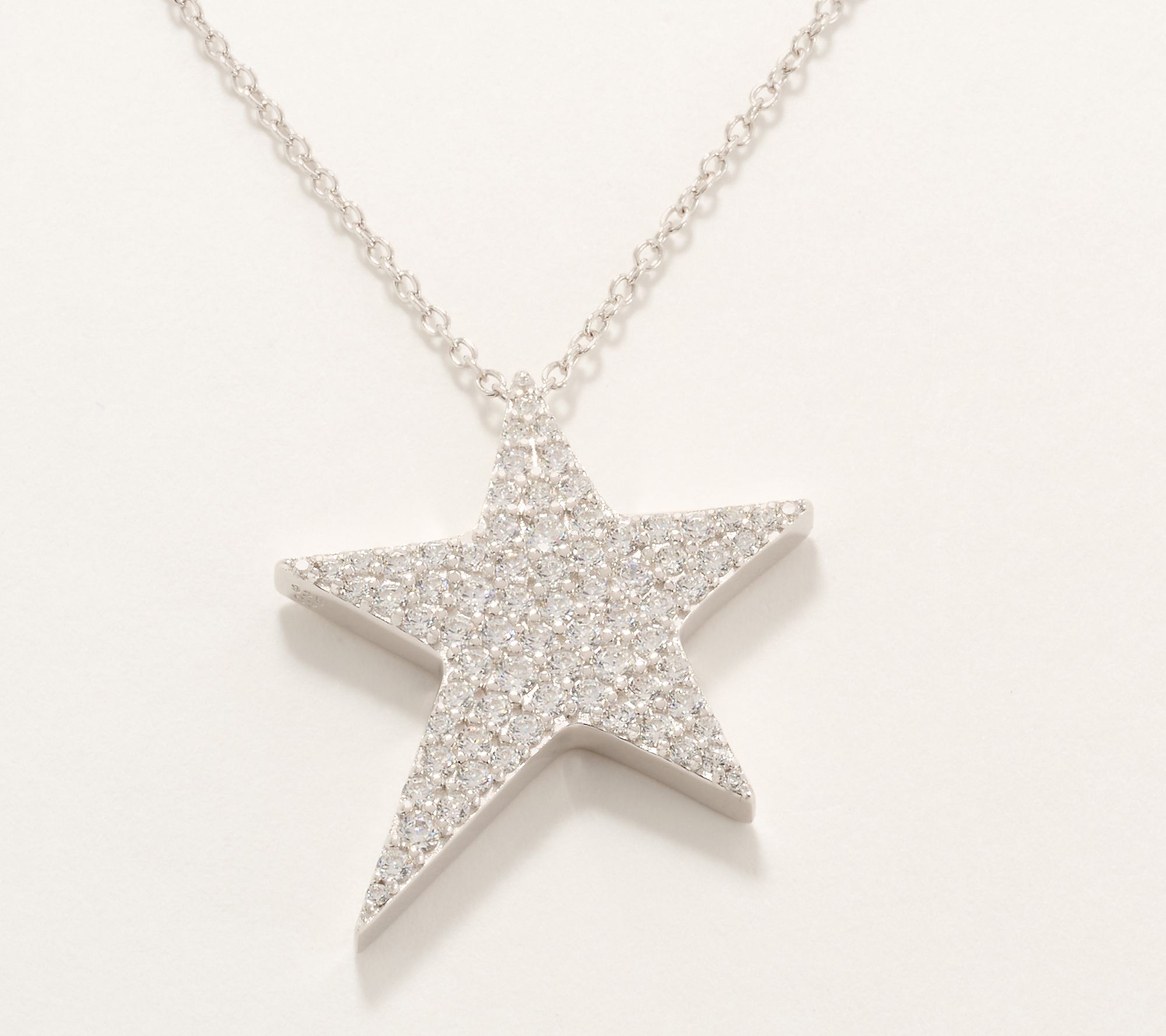 Diamonique x Jennifer Miller Shooting Star Necklace, Sterling Silver