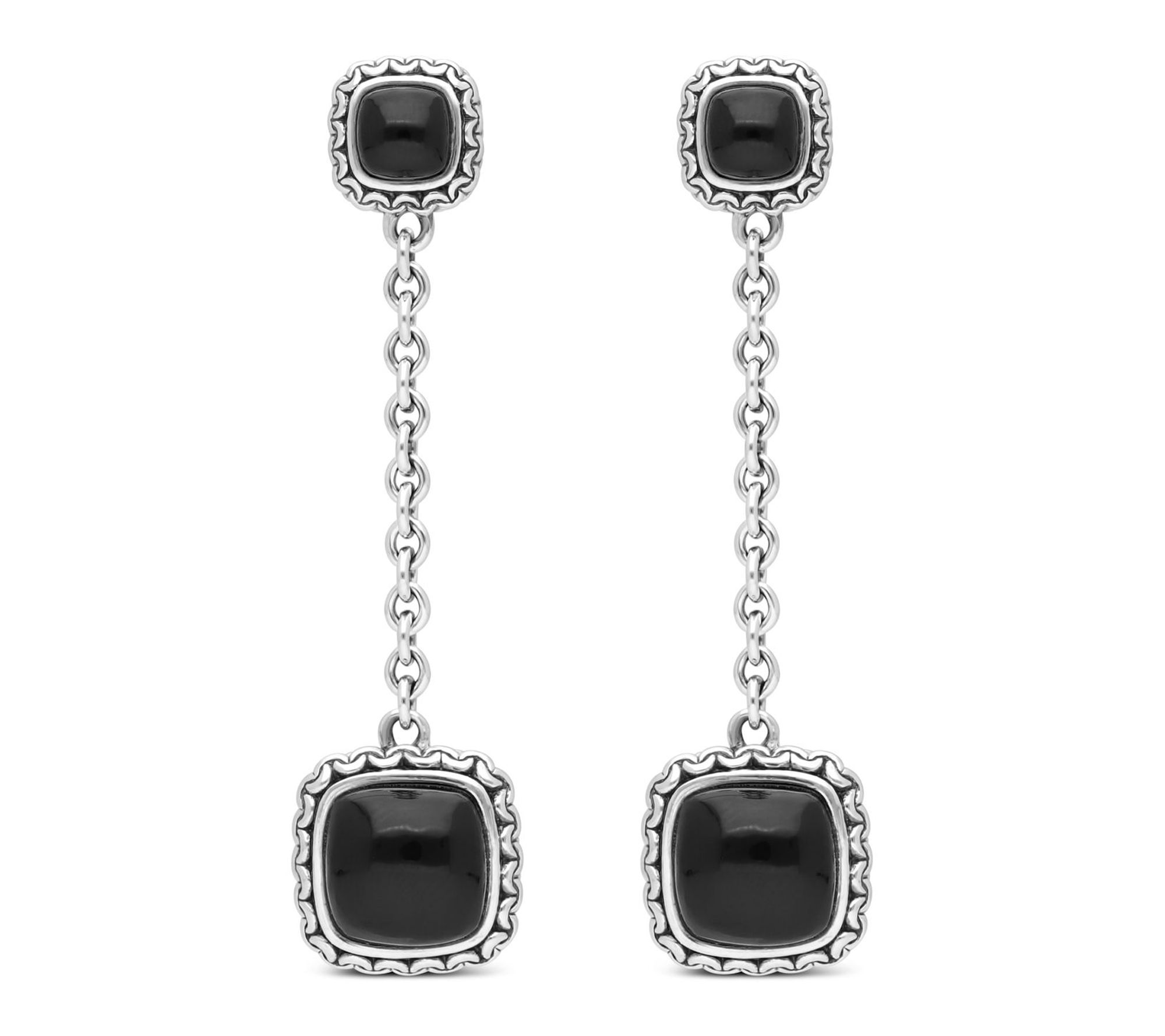 Tiffany Kay Studio Sterling Textured Onyx DropEarrings