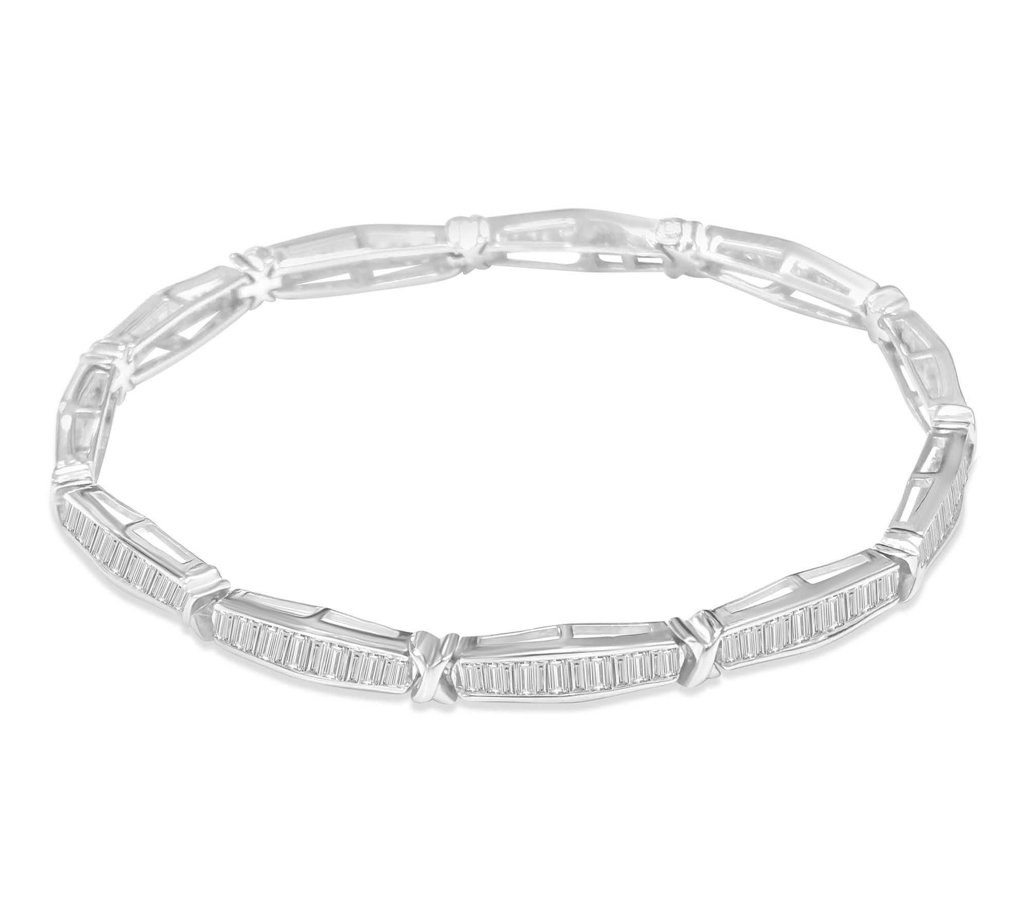 Fire Light 2.75 cttw Lab Grown Diamond Bracelet, Sterling