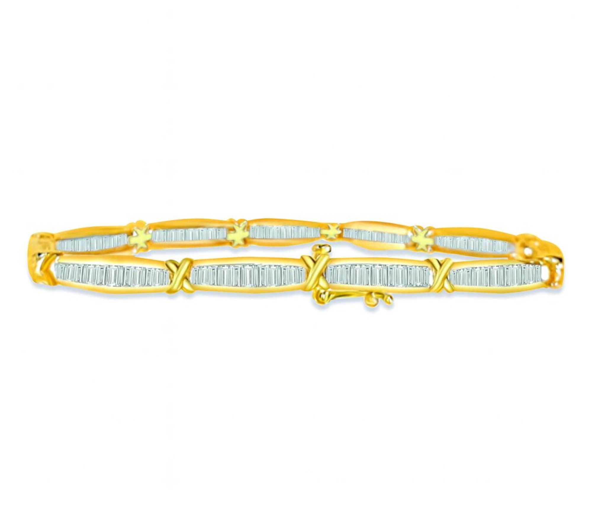 Fire Light 2.75 cttw Lab Grown Diamond Bracelet, Sterling