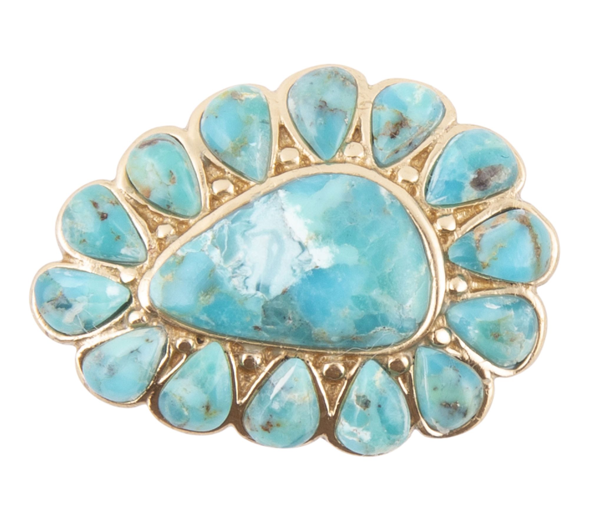 Barse Artisan Crafted Durango Turquoise Statement Ring