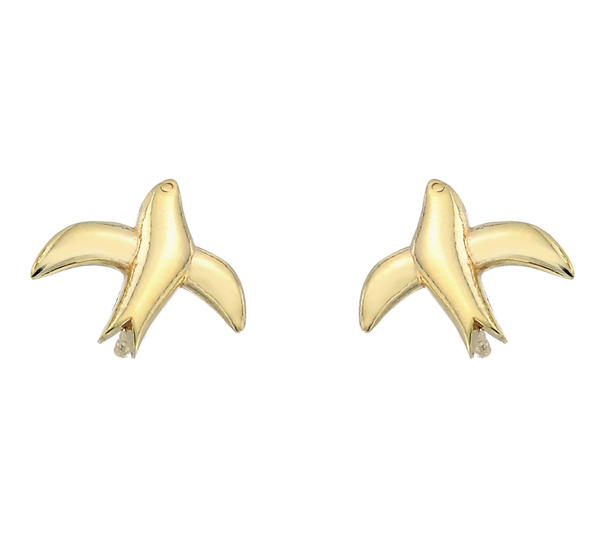 Silver Style Seagull Stud Earrings, Sterling