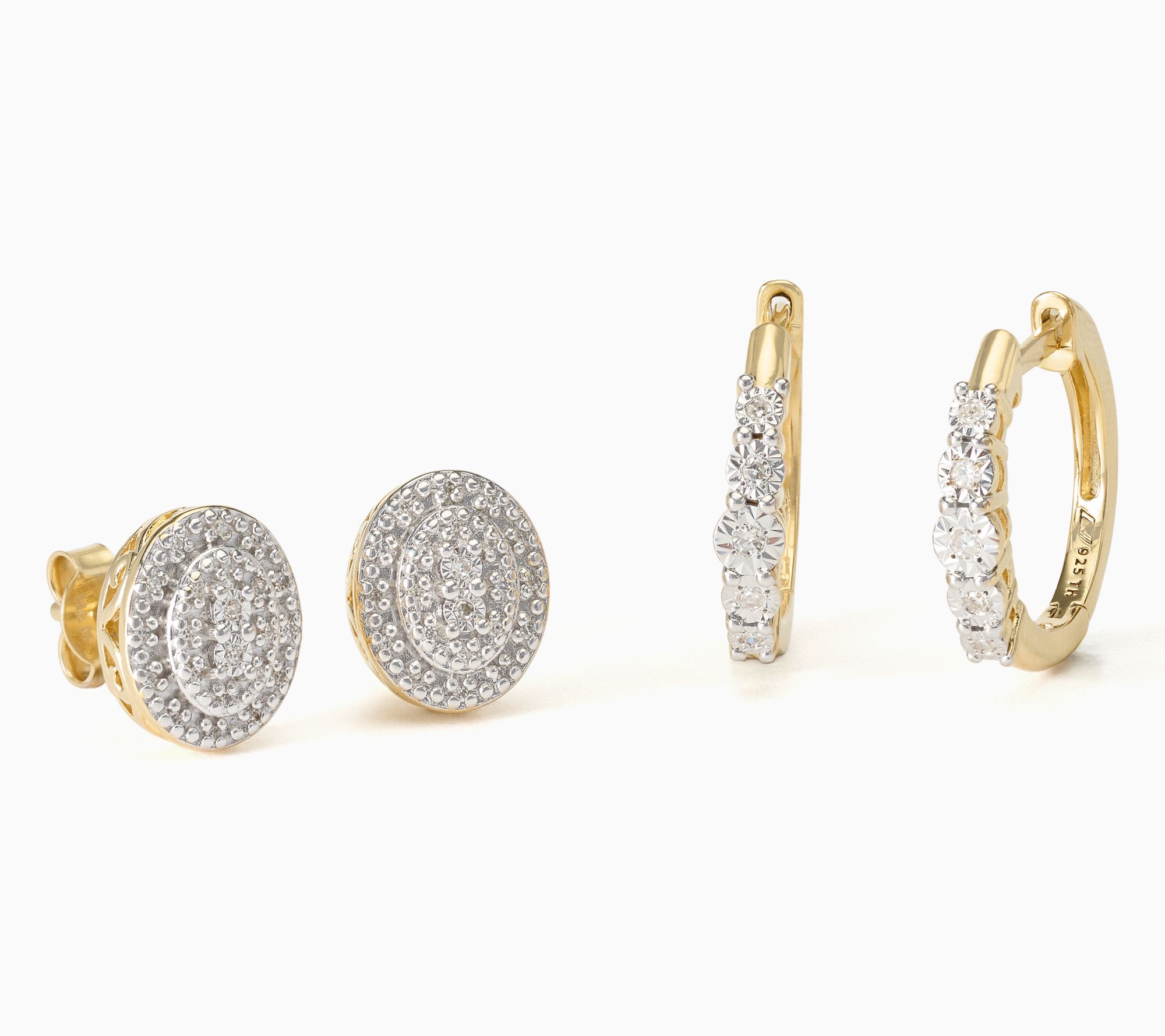 Affinity Diamonds Boxed Set of 2 Earrings