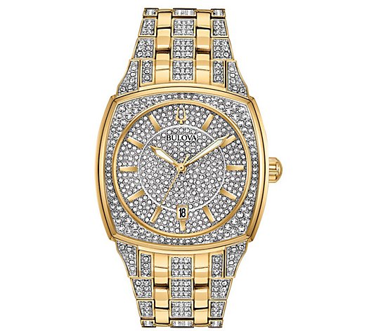 Bulova Men's Crystal Bracelet Watch