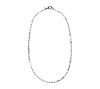 Diamonique 20" Paperclip Link Necklace, Sterlin g Silver, 1 of 2