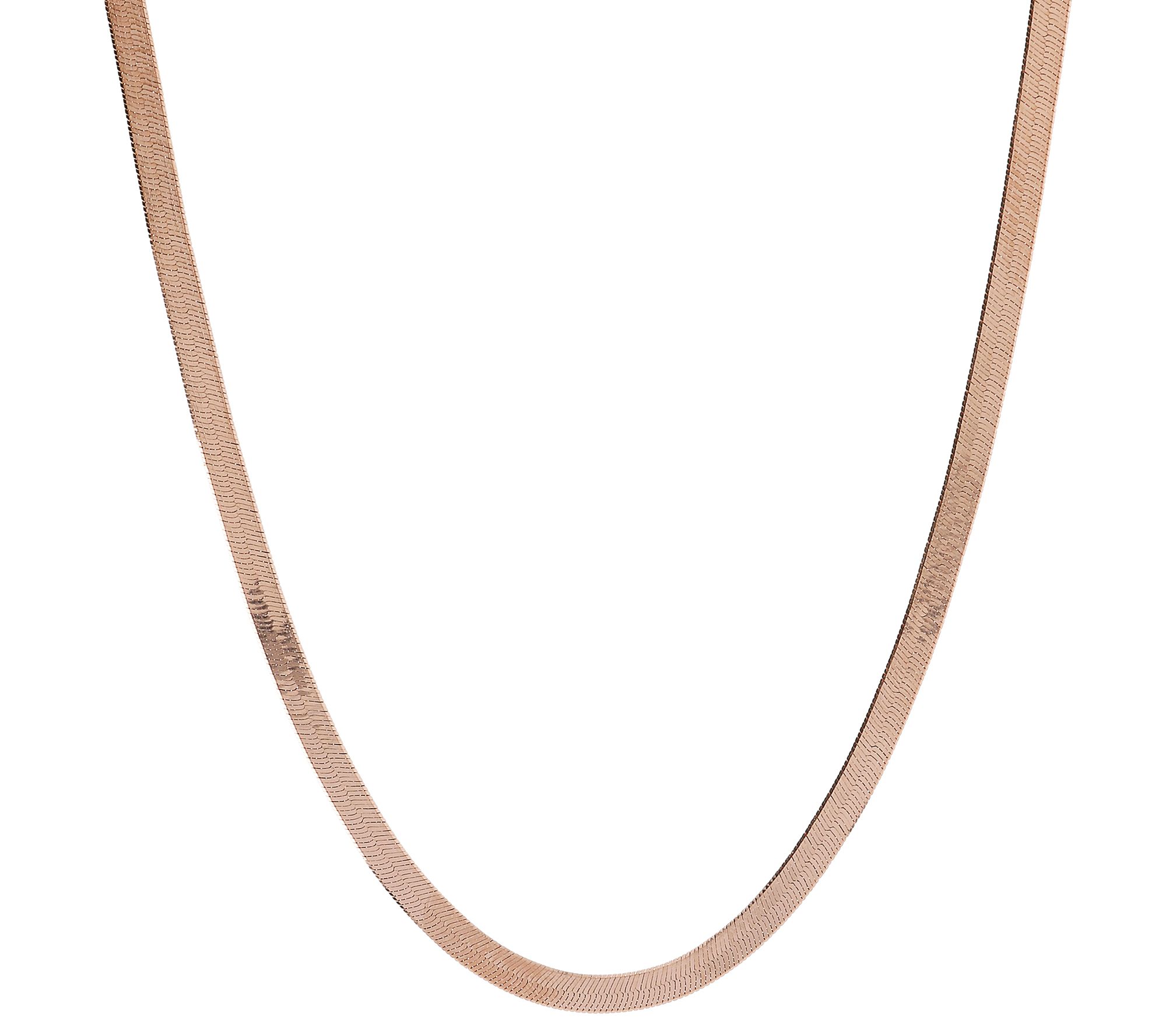 Italian Silver 20" Flexible Herringbone Necklac e, 6.9g