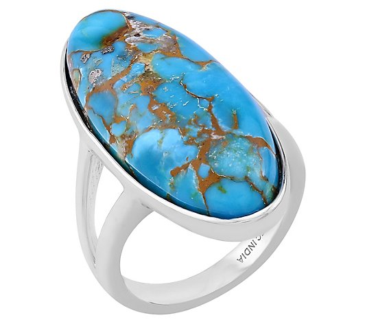 Generation Gems Sterling Sonoran Turquoise Cabochon Ring