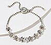 JAI Sterling Silver Symbols of Love Adjustable Bracelet