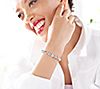 JAI Sterling Silver Symbols of Love Adjustable Bracelet, 4 of 7