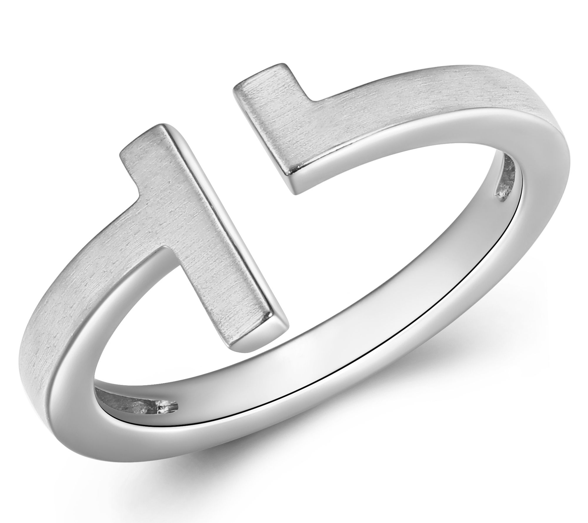 Silver Style Open Bar Ring, Sterling