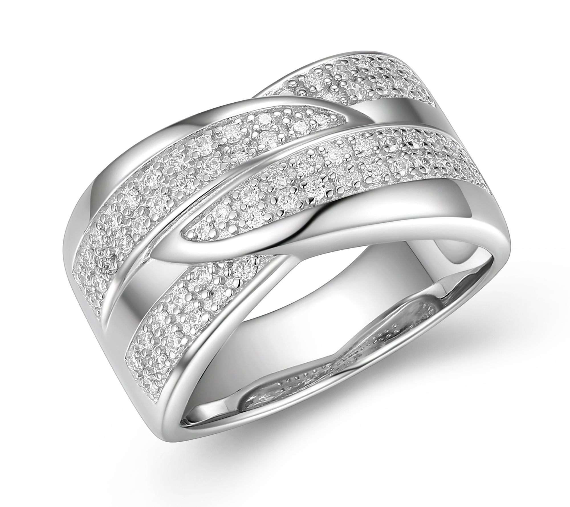 LuxLab 0.30 cttw Lab Grown Diamond Ring, Sterling Silver