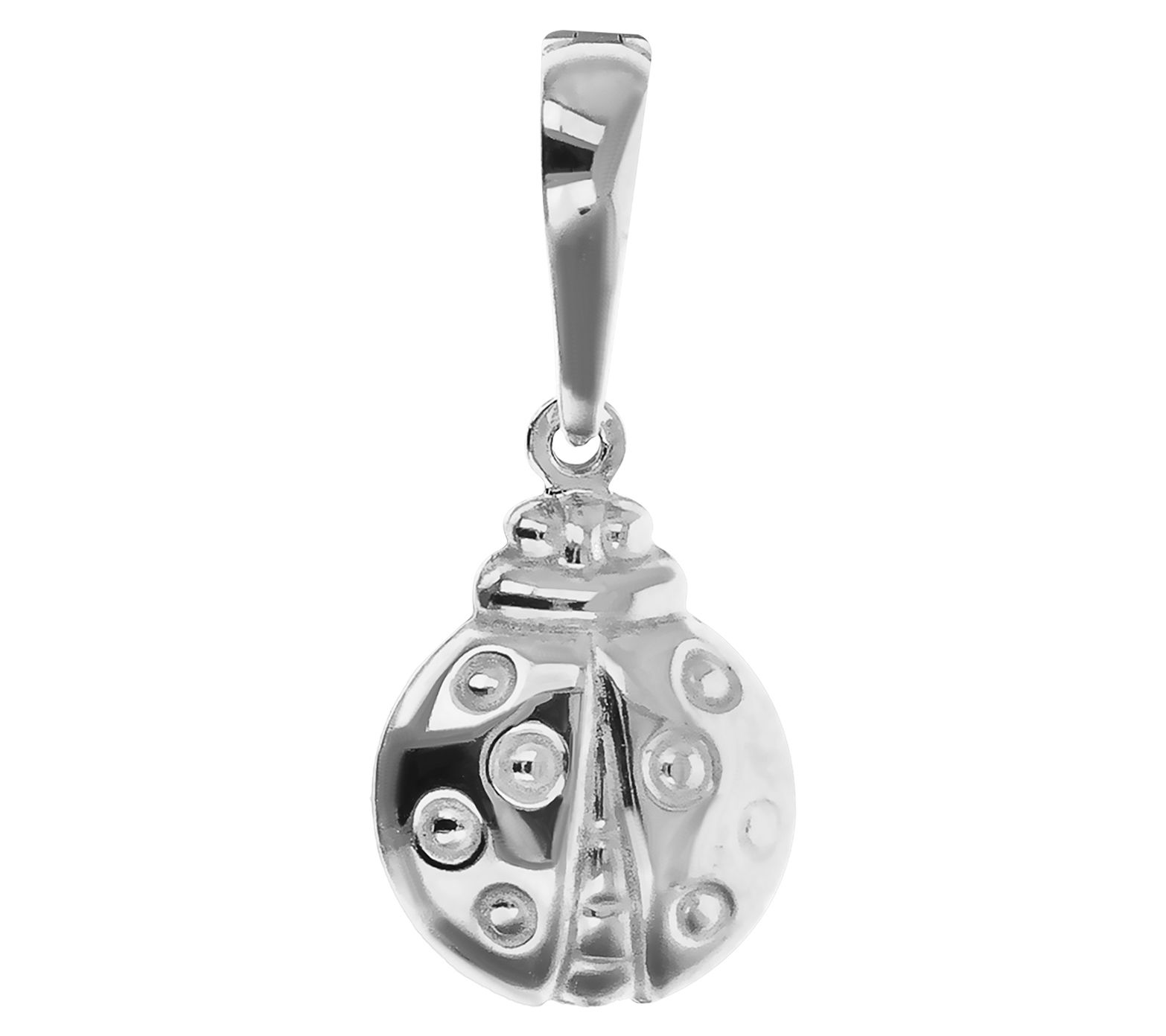 Ultrafine Silver Ladybug Pendant