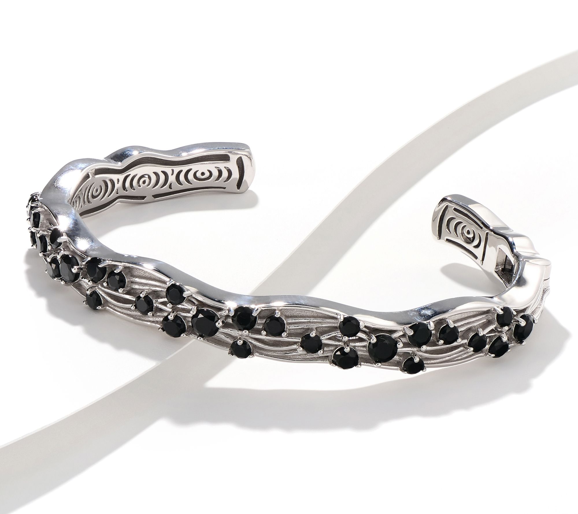 Christian James by Scott Grimes Sterling Silver Floating Gemstone Cuff