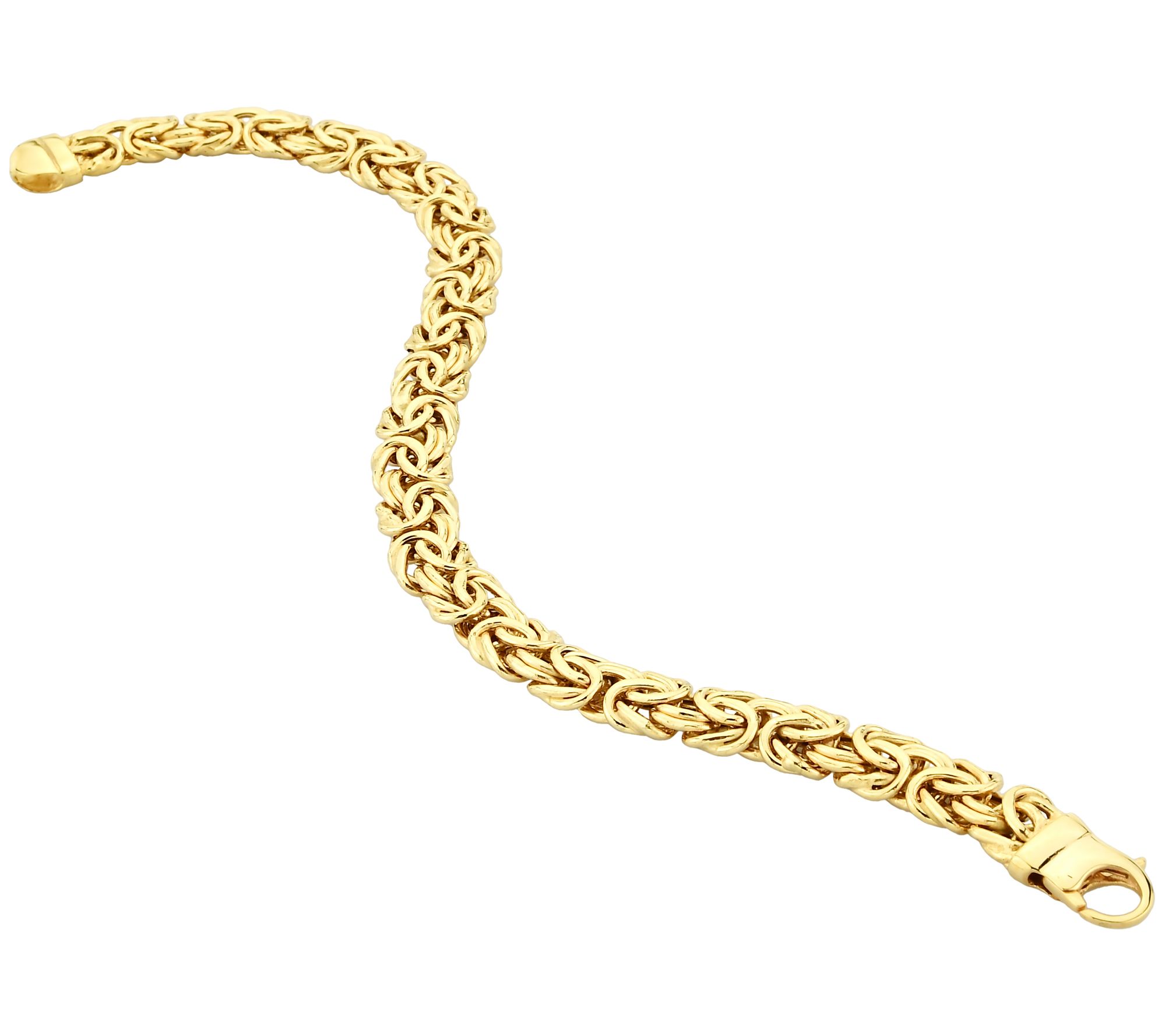Adorna 14K Gold  Bold Byzantine Bracelet