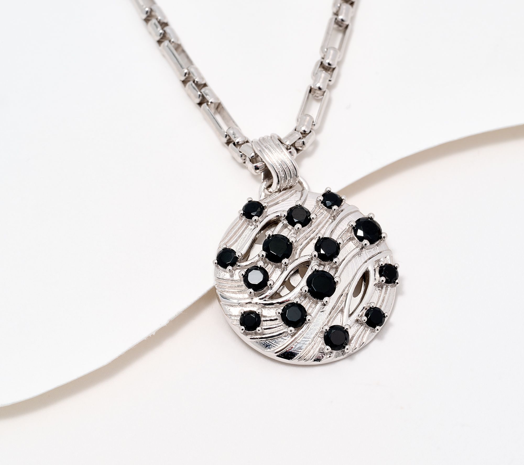 Christian James by Scott Grimes Sterling Silver Gemstone 16" Ripple Necklace