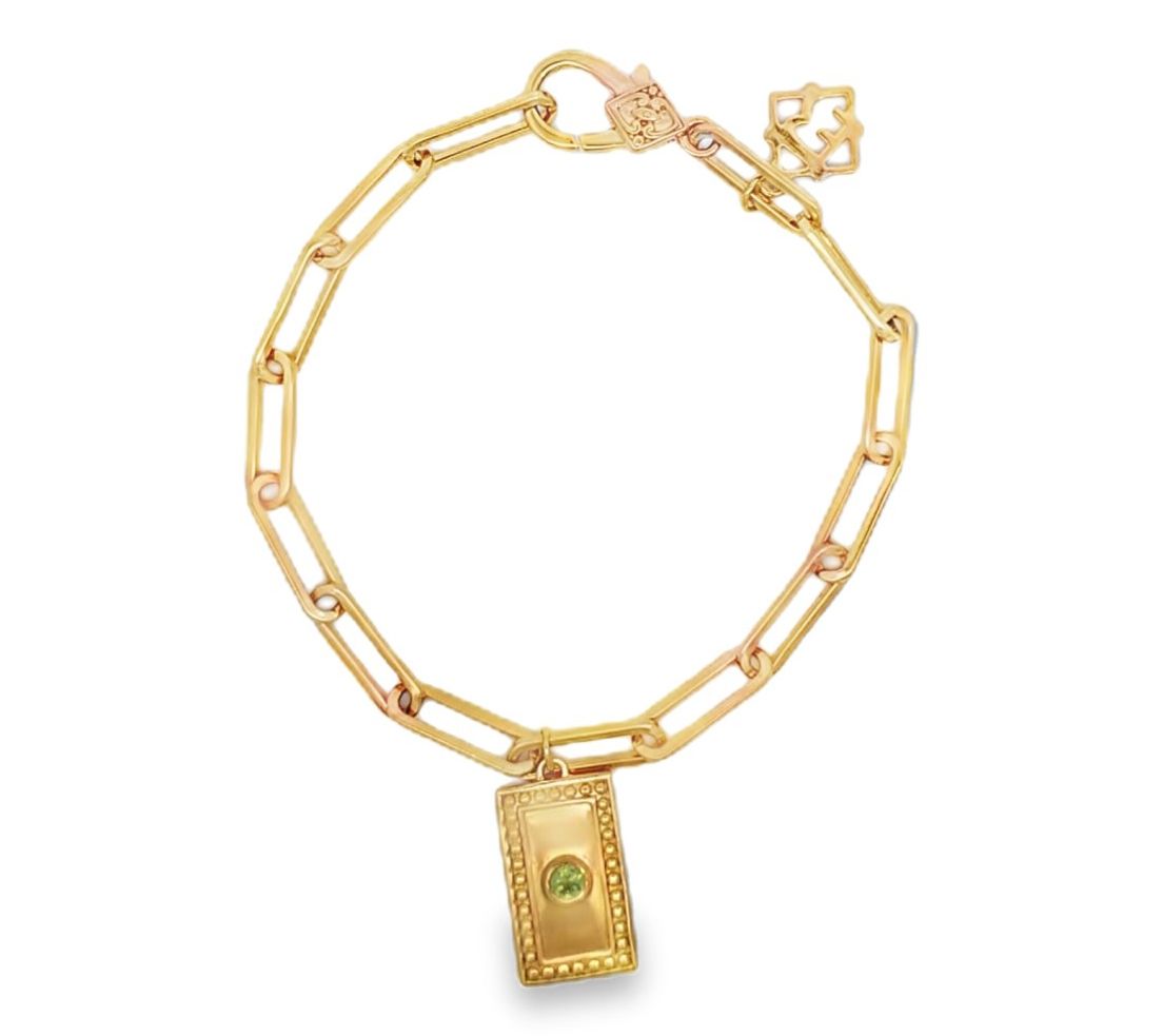 Elyse Ryan 14K Gold Clad Yiyi Gemstone Bracelet