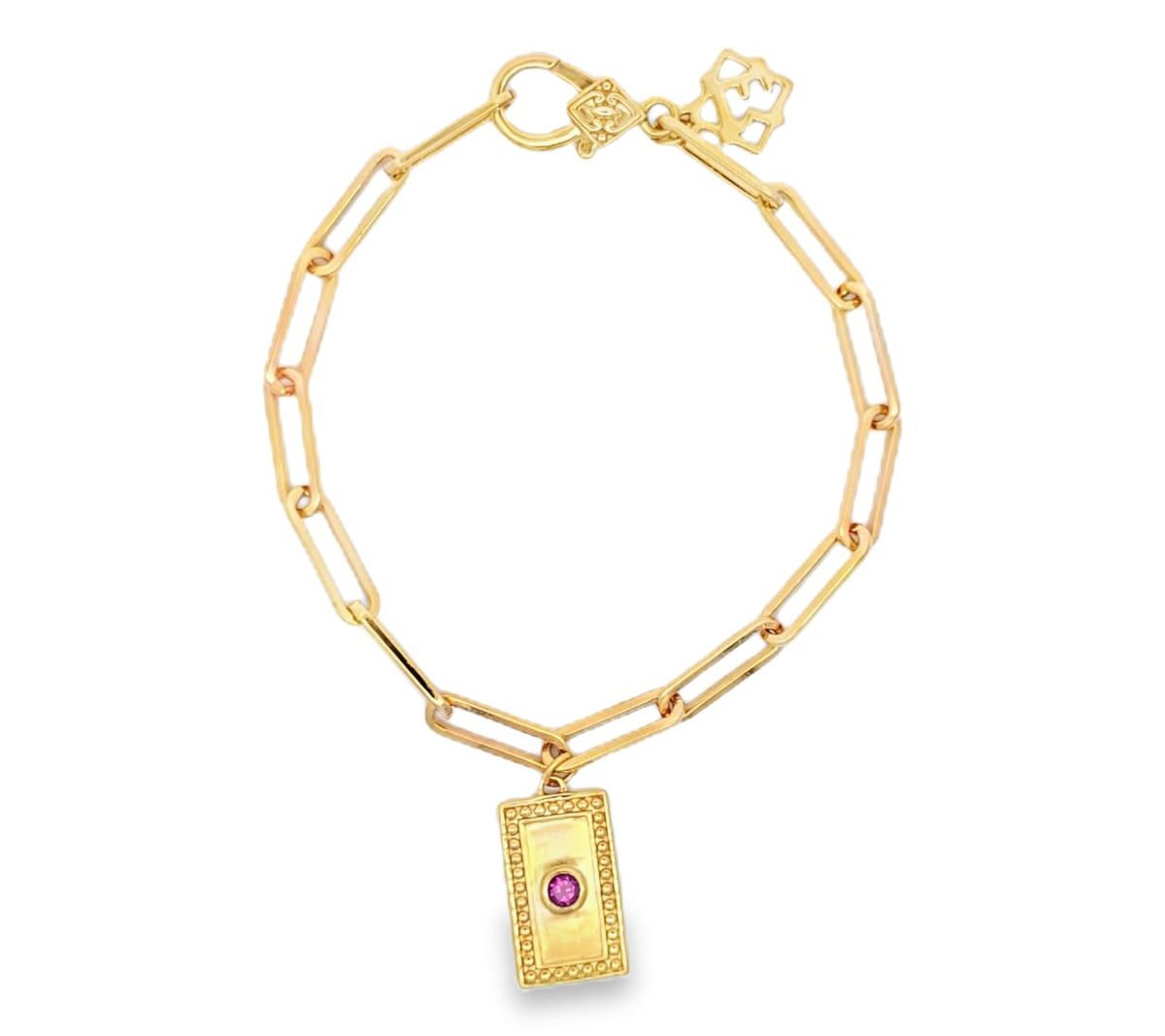 Elyse Ryan 14K Gold Clad Yiyi Gemstone Bracelet