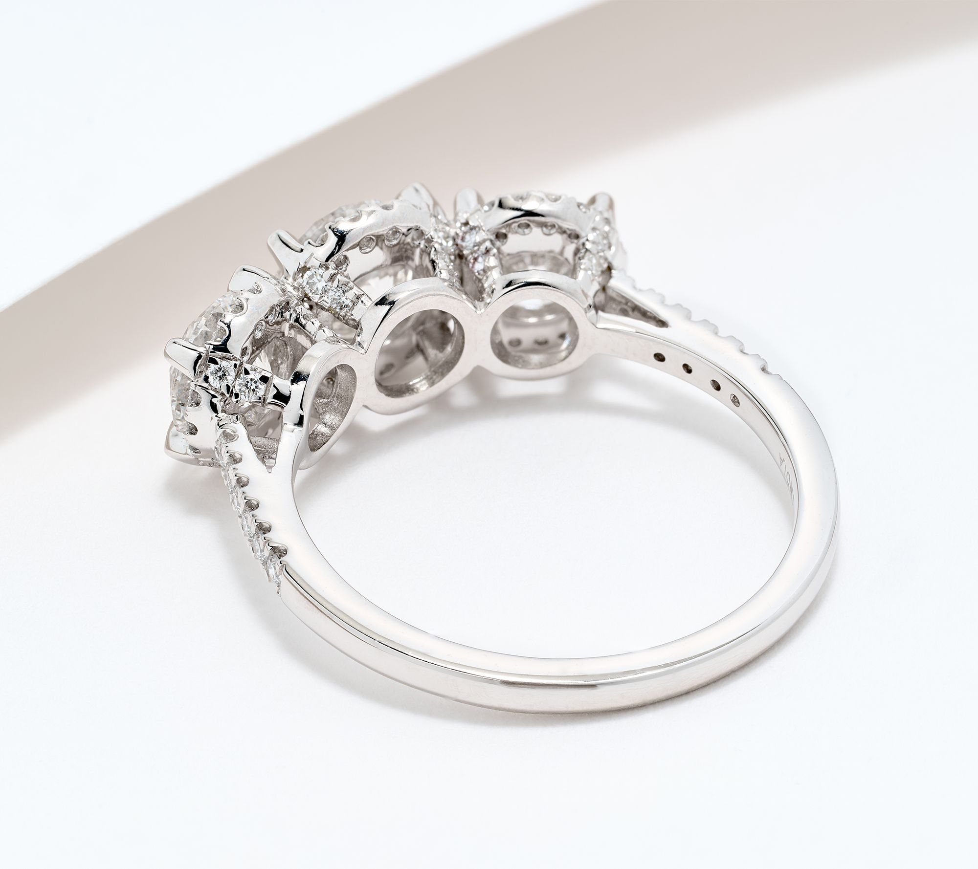Fire Light Lab Grown Diamond 2.50 cttw Ring, 14K White - QVC.com