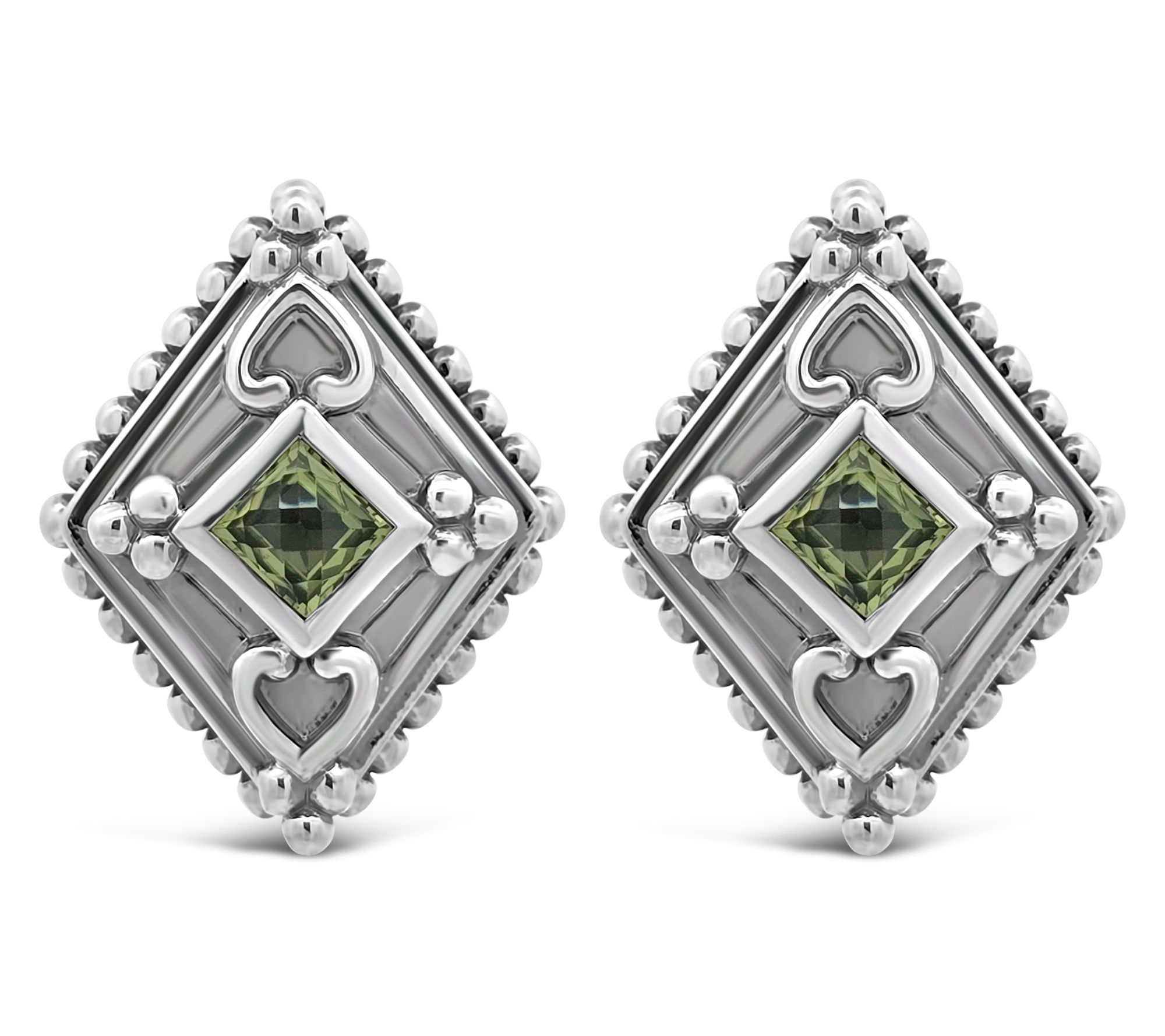 Elyse Ryan Sterling Silver Cecile Gemstone Earrings