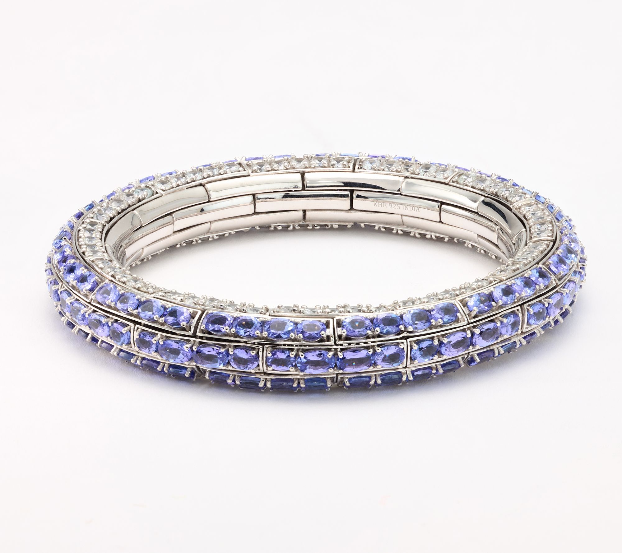 "As Is" Affinity Gems Sparkle& Shine StretchGemstone Bracelet, SS