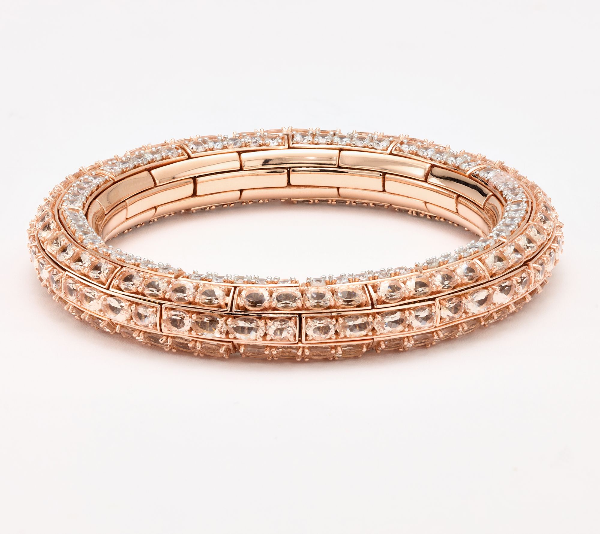 "As Is" Affinity Gems Sparkle& Shine StretchGemstone Bracelet, SS