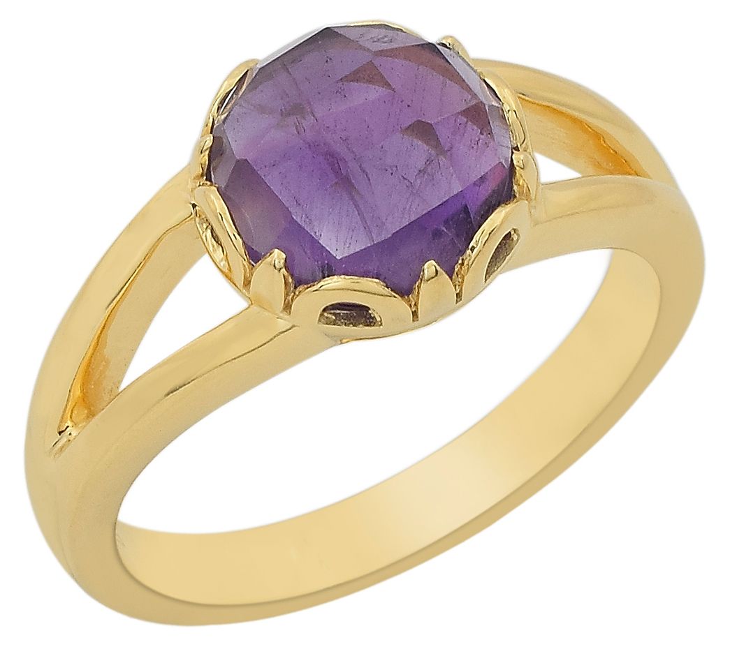 Affinity Gems Solitaire Gemstone Ring, 14K GoldPlated