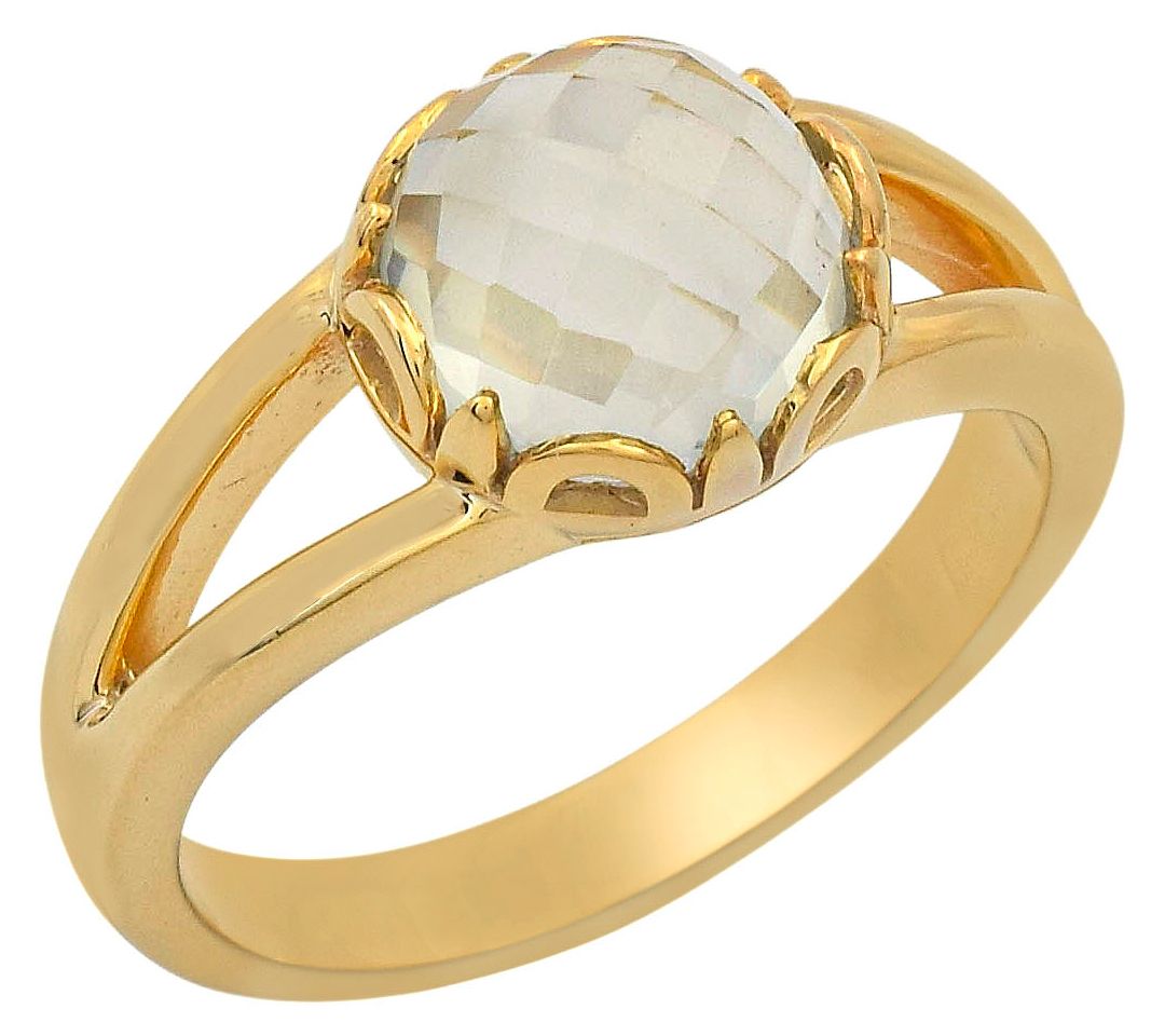 Affinity Gems Solitaire Gemstone Ring, 14K GoldPlated